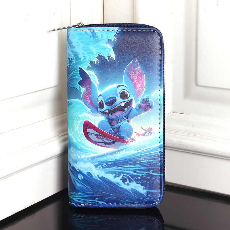 Men's Novelty Trend Multiple Slots Large Capacity Cartoon Men's Wallets