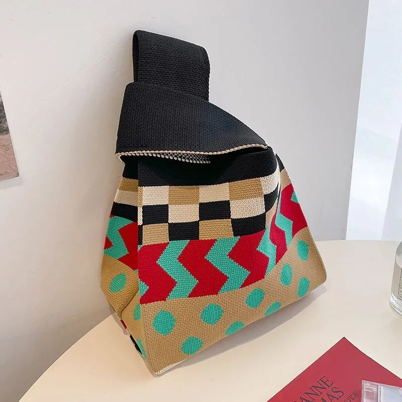 Korean Style Woolen Yarn Fashion Simple Handbags