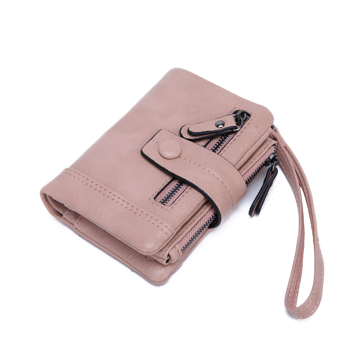 Women's Fashion Zipper Hasp Clutch Off Short Coin Purses