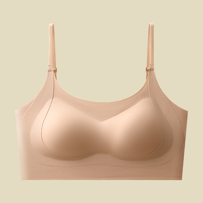 Small Breast Exaggerating Lifting Gathered Without Trace Tanks Camis