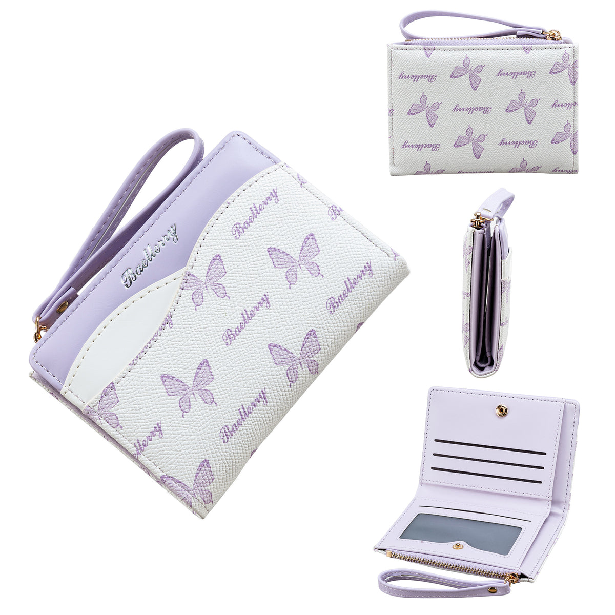 Women's High-grade Short Contrast Color Fashion Butterfly Ladies Wallet