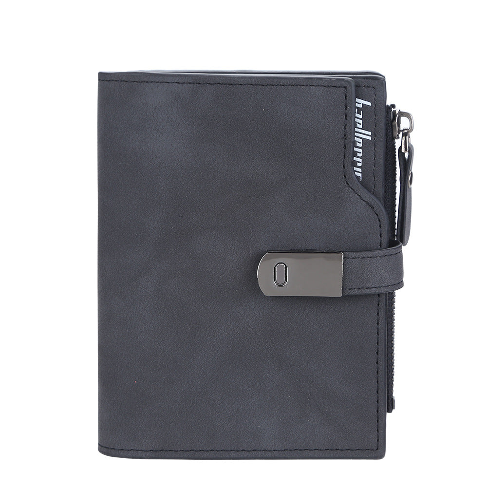 Women's & Men's Short Korean Style Multiple Slots Zipper Ladies Wallet