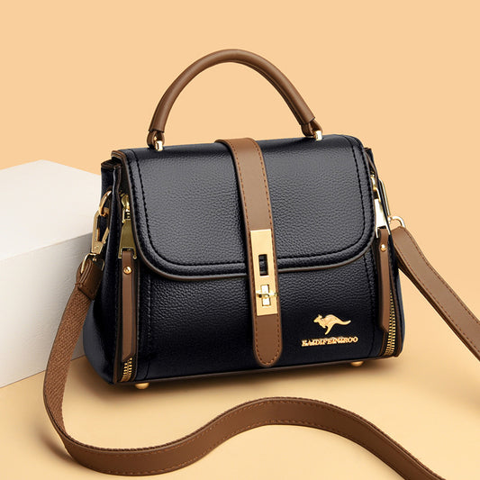 Creative Women's Female Fashion Color Contrast Shoulder Bags