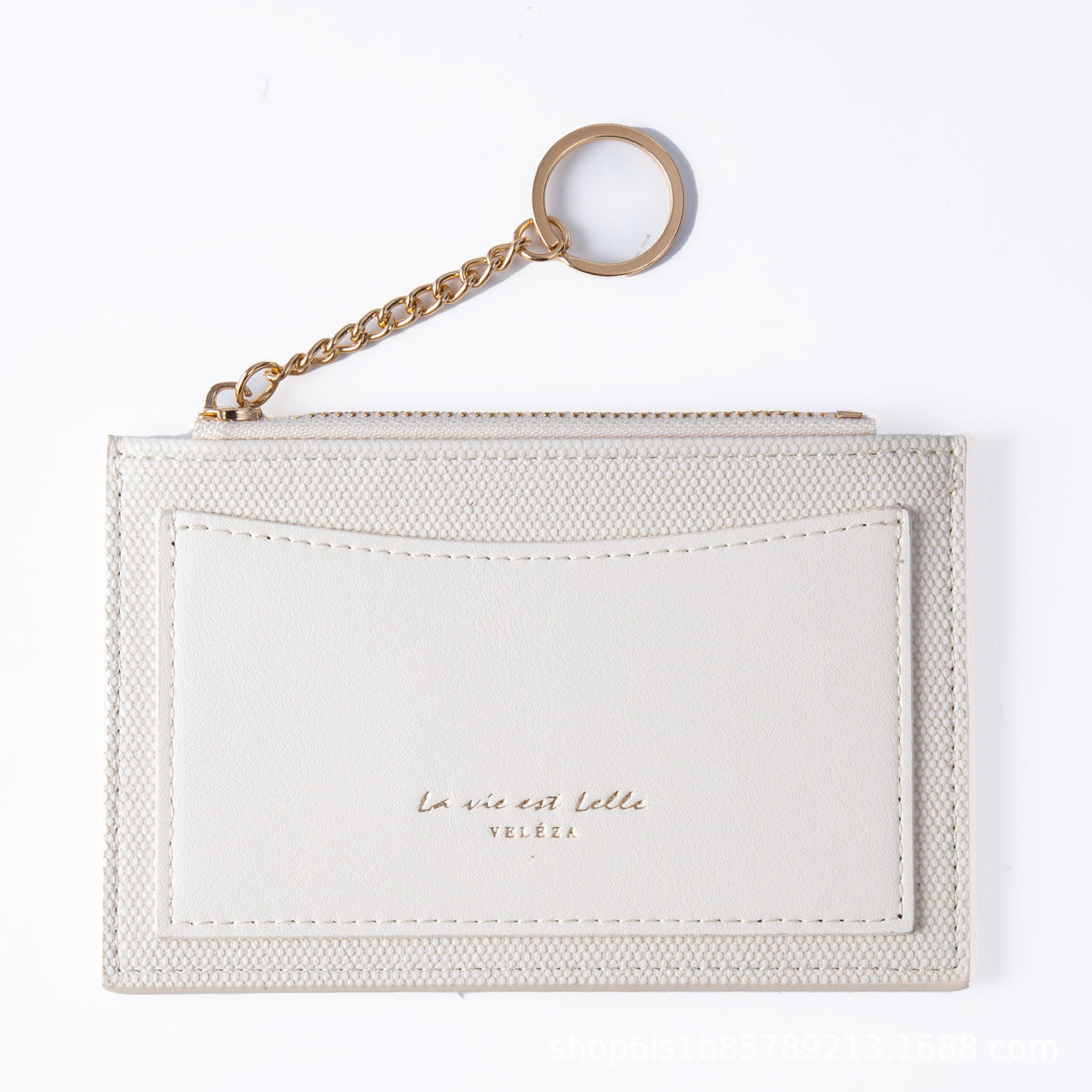 Stitching Zipper Integrated Lady High Sense Multiple Ladies Wallet