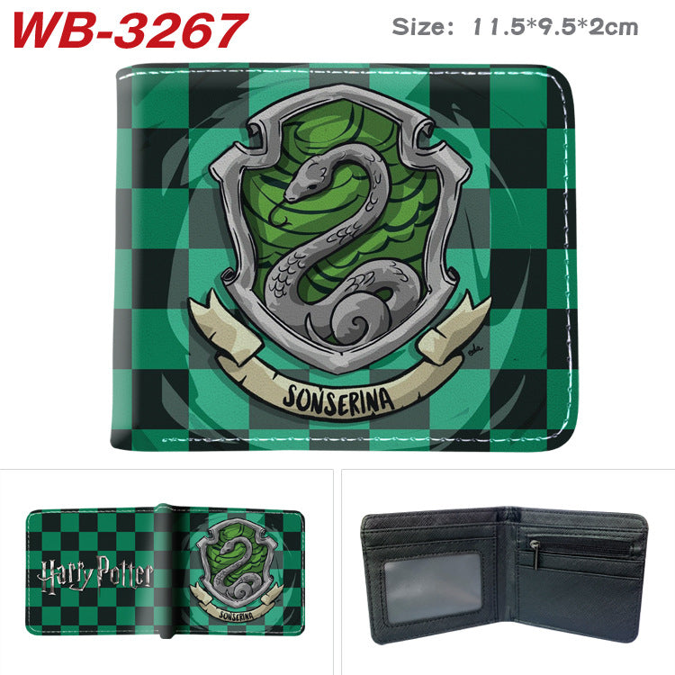 Women's & Men's & Harry Potter Peripheral Full Color Printing Short Folding Men's Wallets