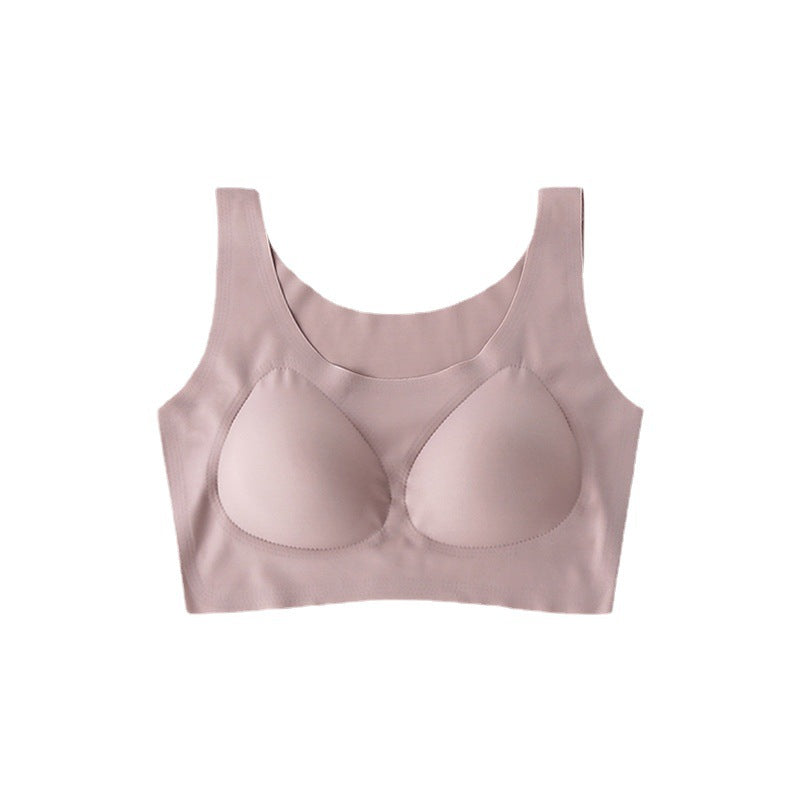 Women's Wireless Underwear Breathable Traceless One-piece Sleep Thin Big Bras