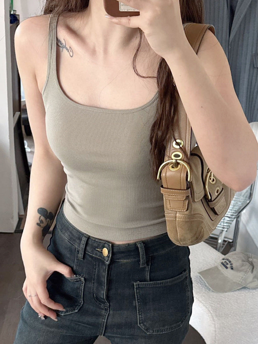 Women's Inner Wear Outer Slim Sleeveless Bottoming Tanks Camis