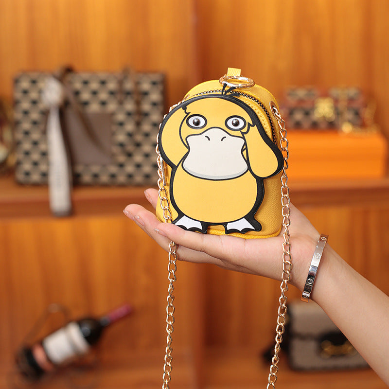 Cute Cartoon Change Chain Strawberry Bear Coin Purses