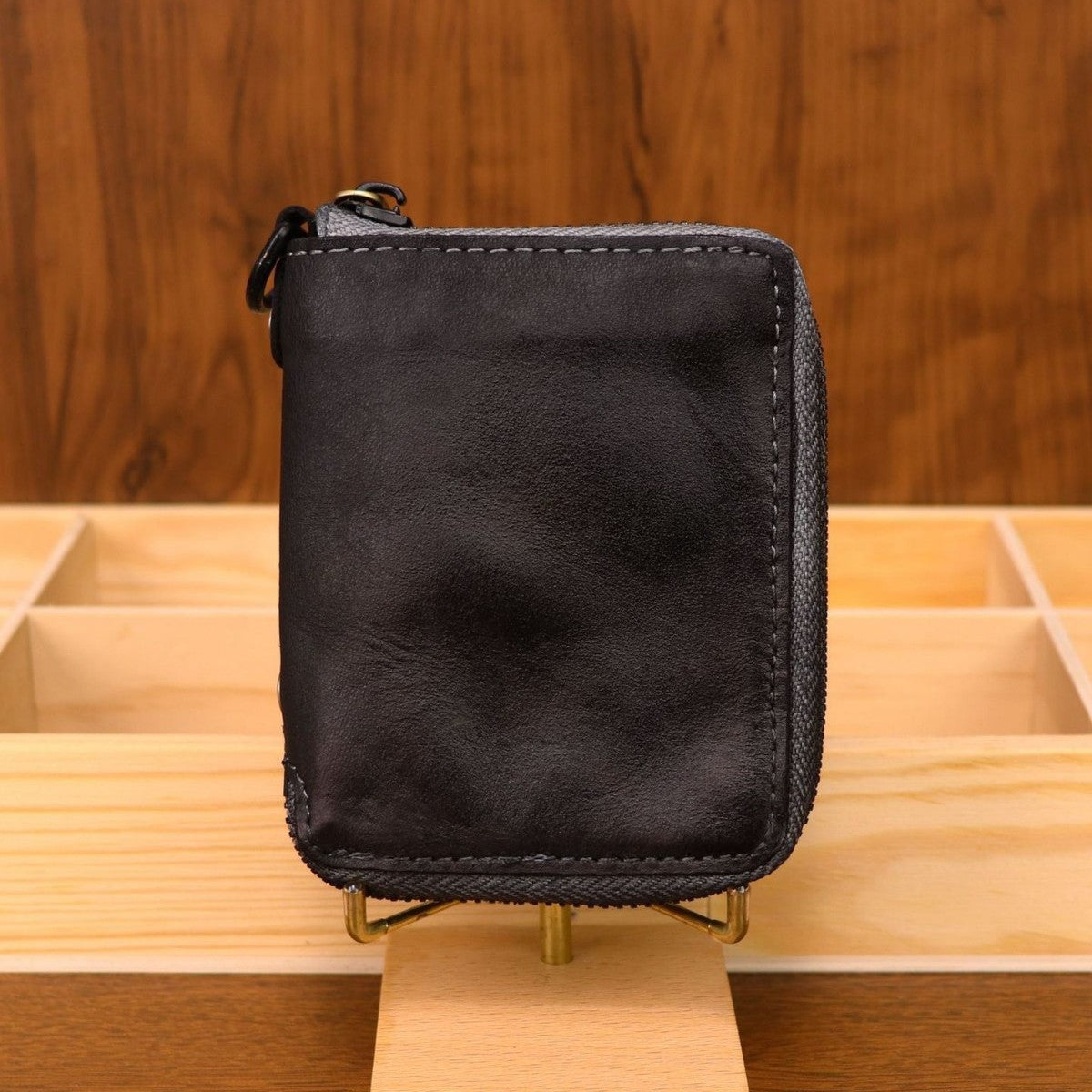 Men's Short Genuine Leather Simple Vertical First Layer Cowhide Men's Wallet