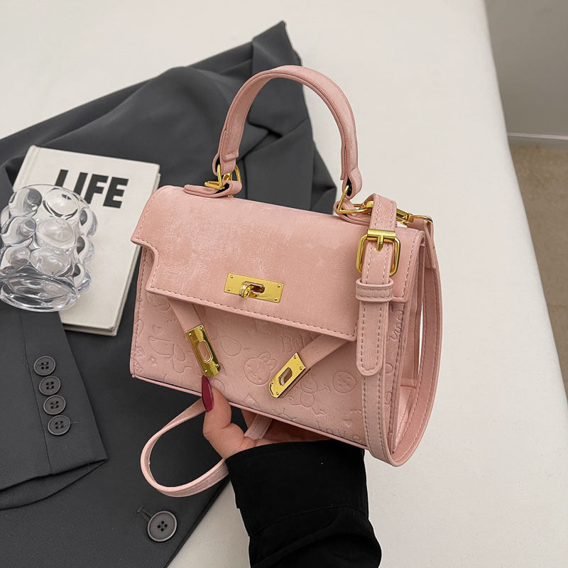 Women's Korean Style Spring Fashion Embossing Kelly Women's Messenger Bag