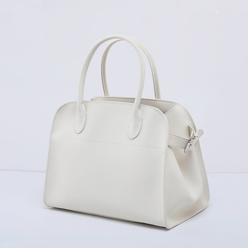 Women's Retro Large Capacity Totes Genuine Leather Commute Handbags