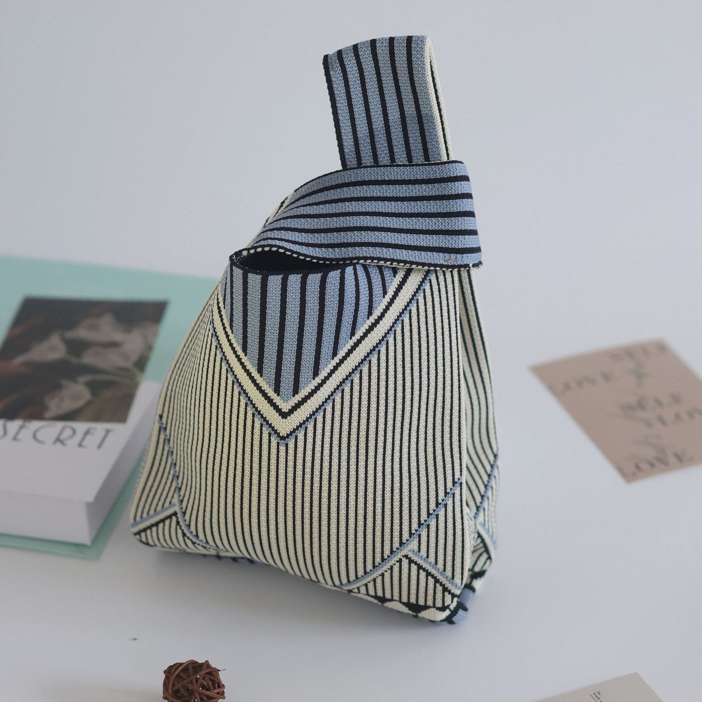 Unique Women's Knitted Woven Vest Simple Handbags