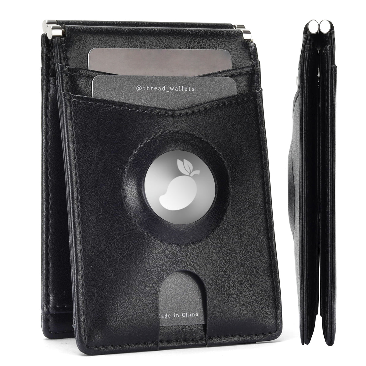 Men's Carbon Fiber Tracking Positioning Clip Short Swiping Men's Wallet