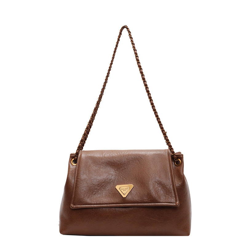 Women's Retro Large Capacity Fashion Chain Portable Shoulder Bags