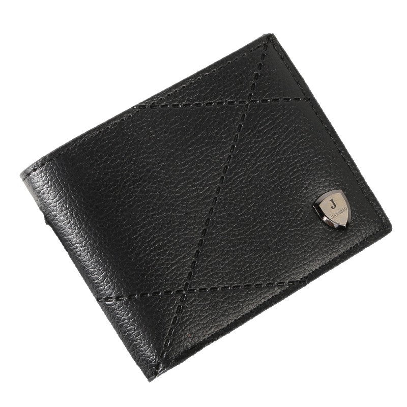 Men's Slots Fashion Leisure Male Youth Thin Two-fold Horizontal Men's Wallets