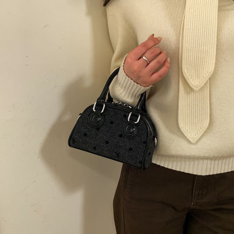 Women's Fashion Popular Polka Dot Hand Urban Women's Messenger Bag