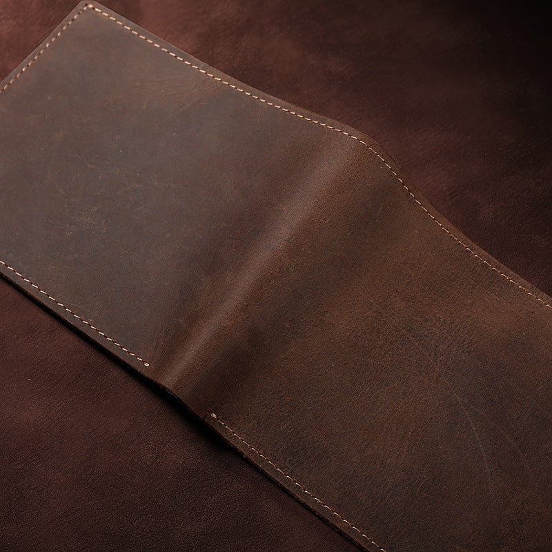 Men's Retro Crazy Horse Leather Genuine Fashion Men's Wallets