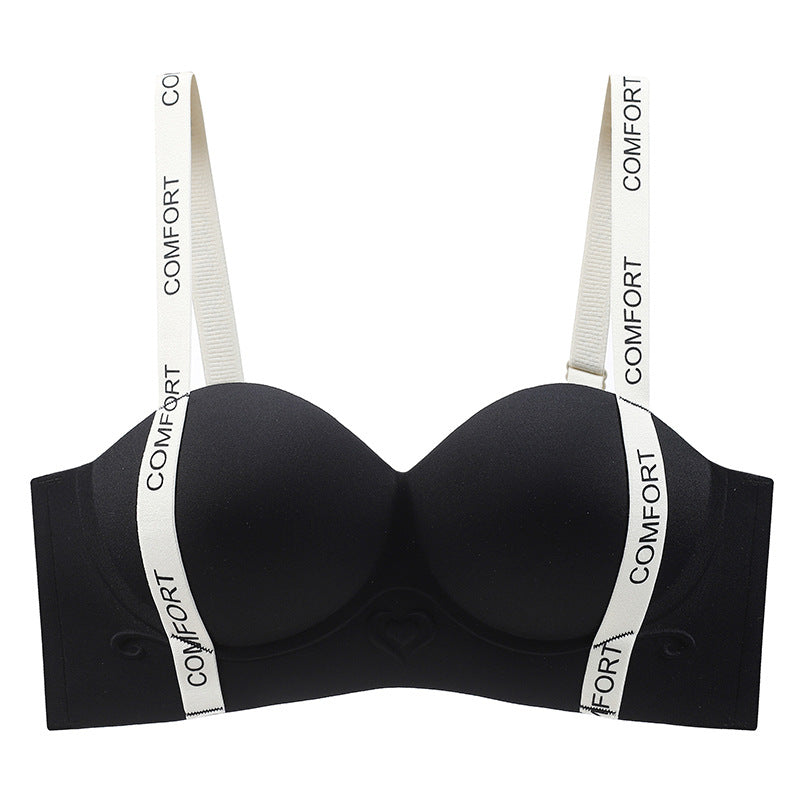 Women's Push Up Big Upper Support Upright Seamless Wireless Lingerie Sets