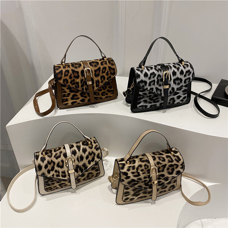 Leopard Print Autumn Personality Fashionable Stylish Female Commute Leisure Bags