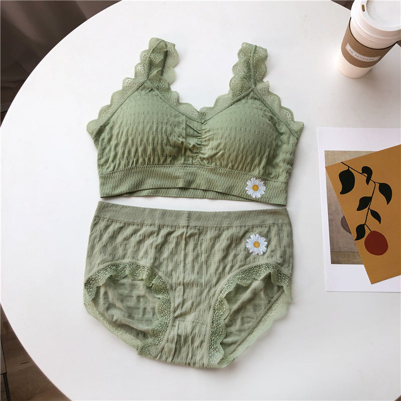 Women's Daisy Vitamin Suit Lace Push Up Lingerie Sets