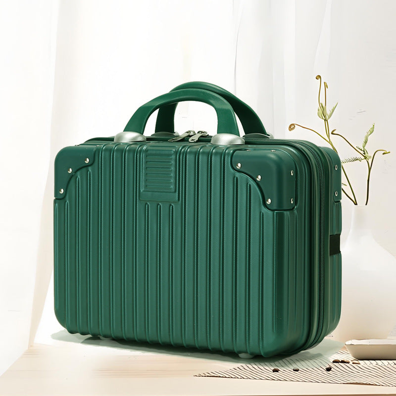 Inch Storage Mini Boarding Retro Blue Makeup Bag
