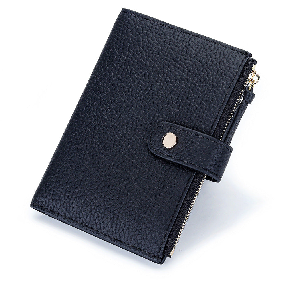 Women's Fashion Vertical Folding Large Capacity First Ladies Wallet