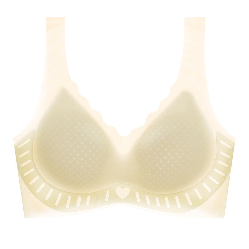 Women's Ice Silk Traceless Vest Big Chest Bras
