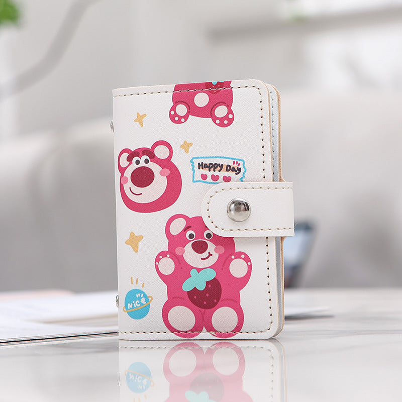 Pattern Female Compact Large Capacity Transparent Card Holder