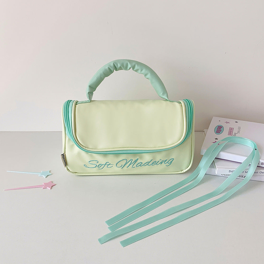 Style Simple Portable Large Capacity Storage Toiletry Waterproof Cosmetic Bags