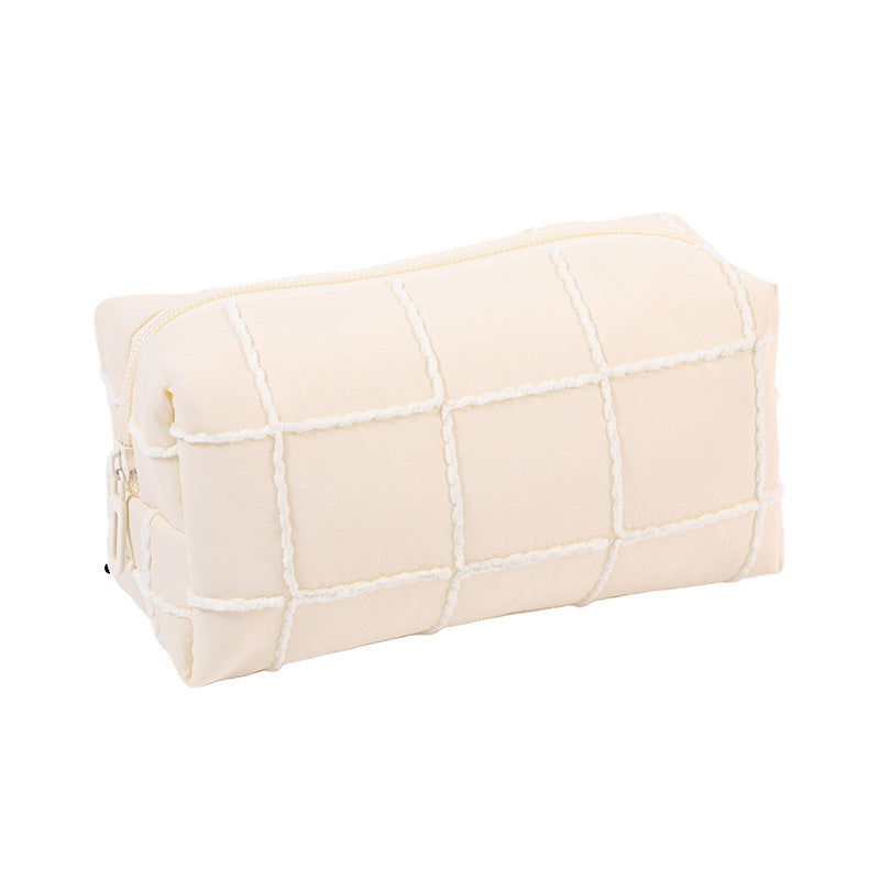 Large Capacity Quilted Style High-grade Portable Toiletry Makeup Bag