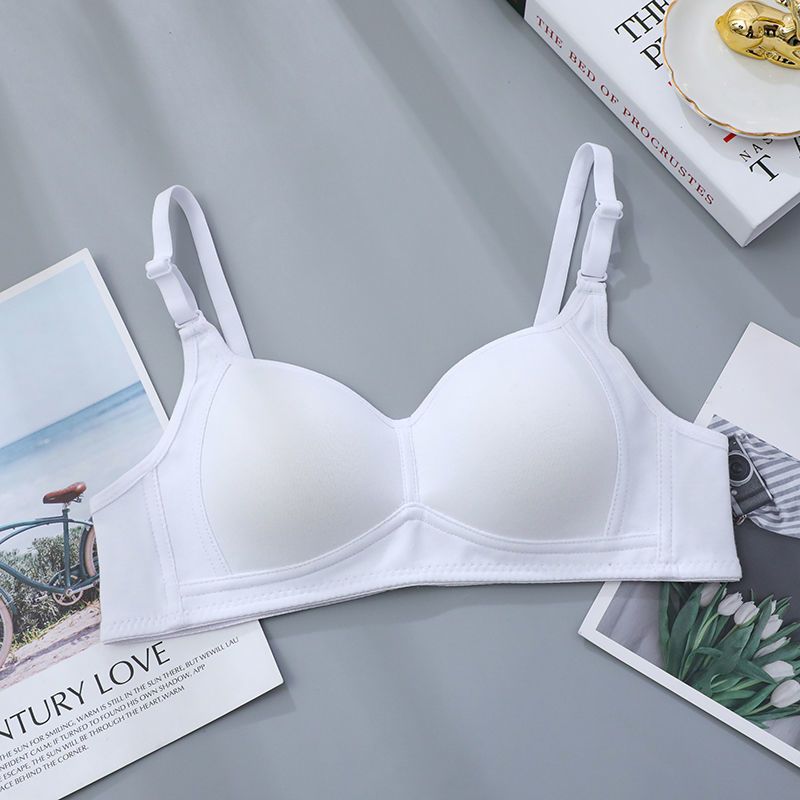 School Underwear Female Pure Color Cotton Everyday Bras