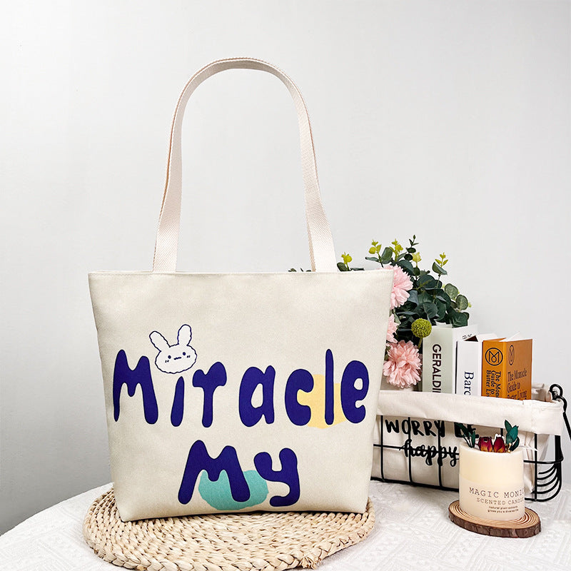 Canvas Fabric Duplex Printing Versatile Large Capacity Month Sales Thousand Bags