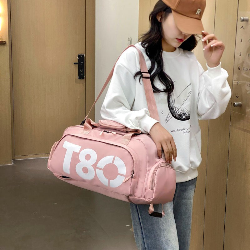 Women's Lettered Short-distance Shoe Warehouse Storage Printed Backpacks