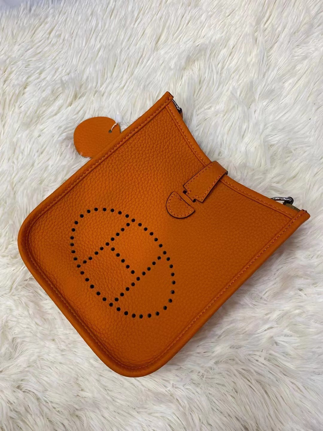 Women's Home Top Layer Cowhide Lychee Pattern Bags