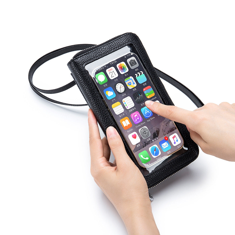 Women's Touch Screen Transparent Mobile Mini Phone Bags