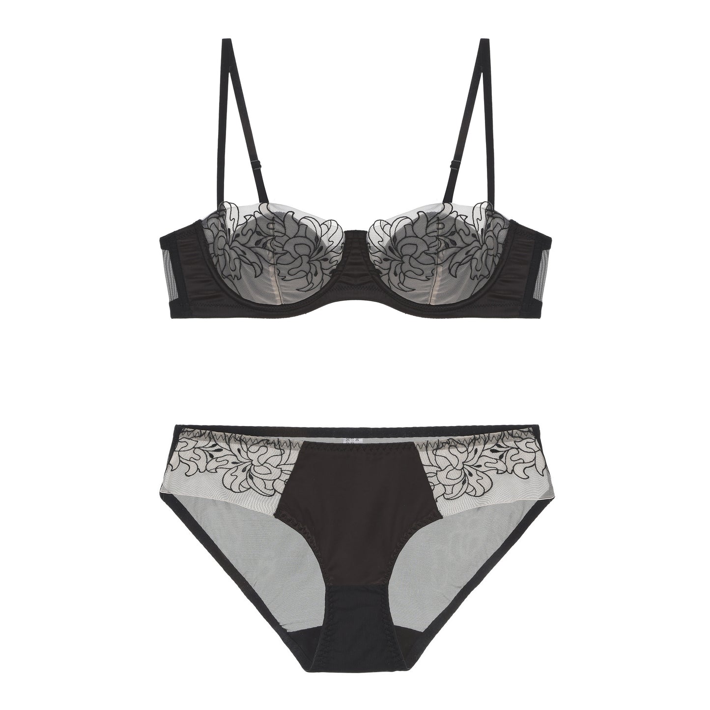 Women's French Embroidery Lace Underwear Breathable Soft Bras