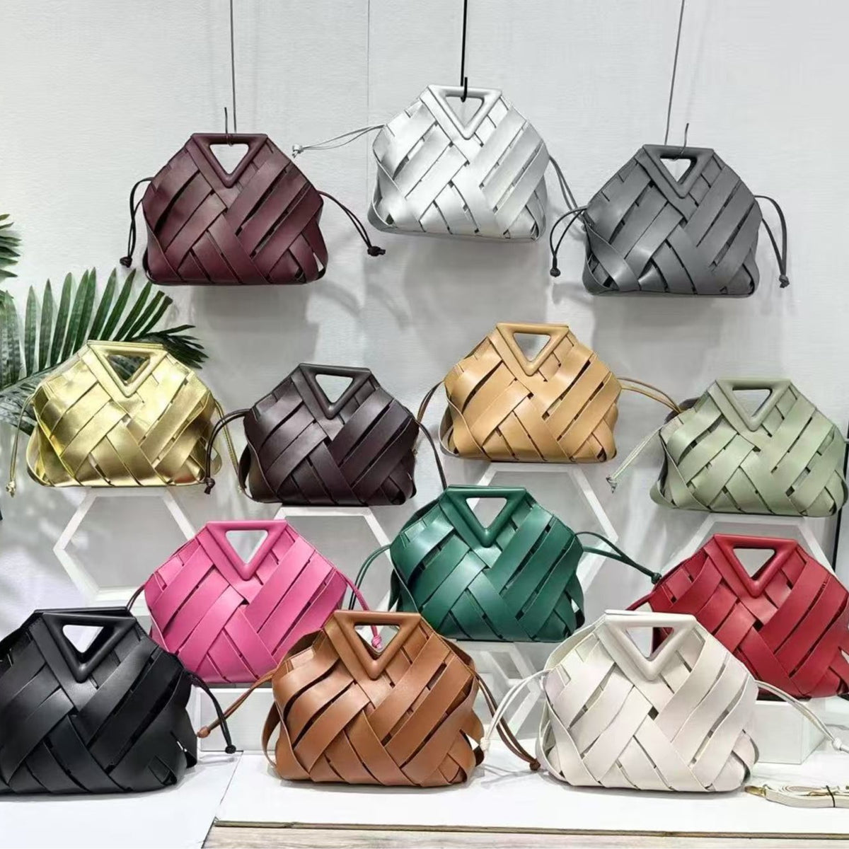 Women's Vegetable Basket Fashion Woven Large Capacity Portable Bags