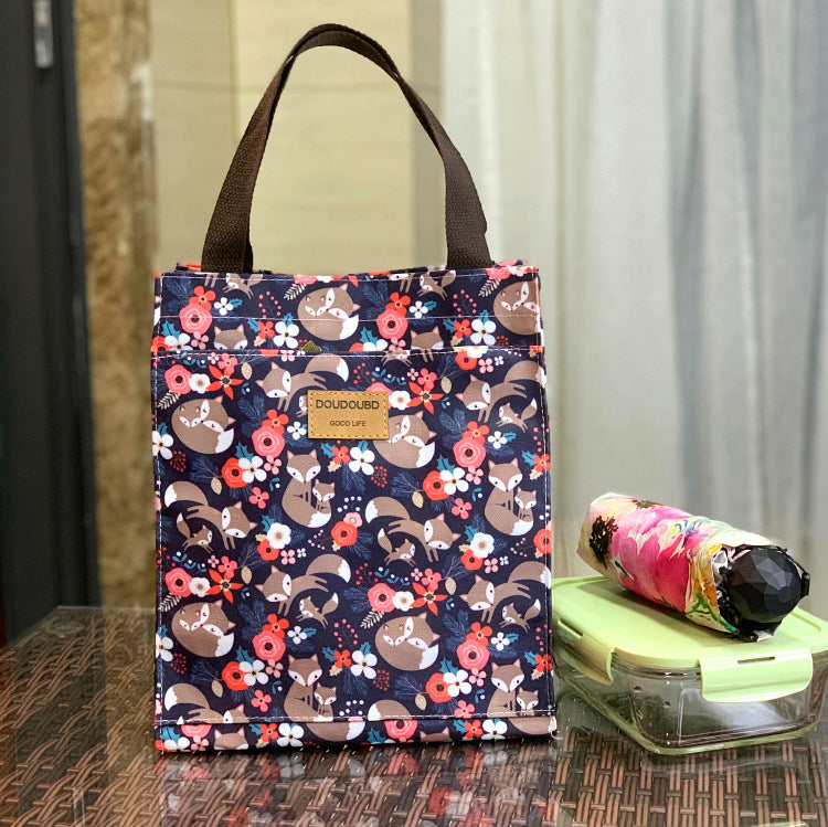 Running Volume Korean Style Waterproof Lunch Box Portable Handbags