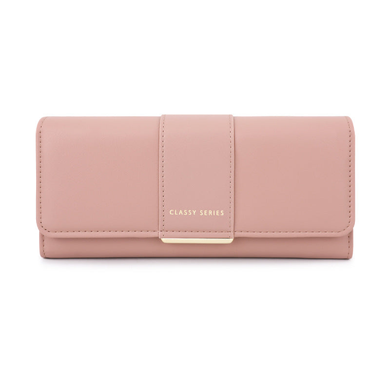 Women's Simple Outing Portable High-grade Leather Storage Super Ladies Wallet