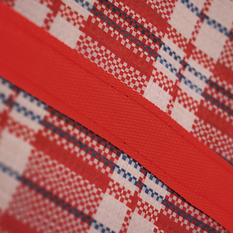 Flower Plaid Thickened Snakeskin Large Moving Travel Bags