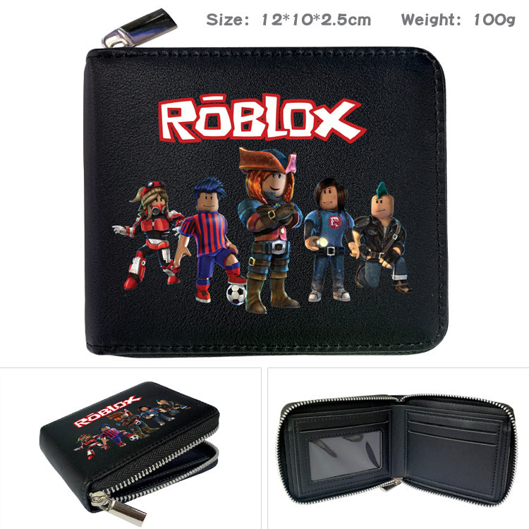 Virtual World Peripheral Zipper Game Fold Men's Wallets