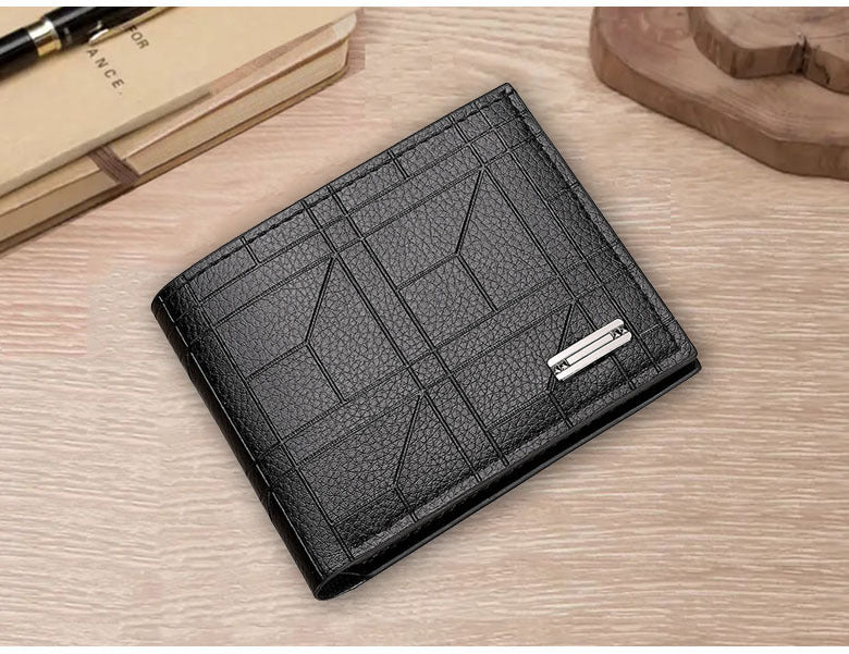 Men's Slots Fashion Leisure Male Youth Two Fold Horizontal Men's Wallets