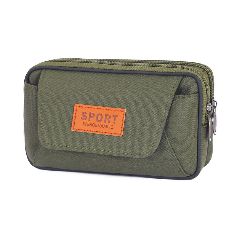 Men's Canvas Mobile For Multifunctional Work Men's Waist Packs
