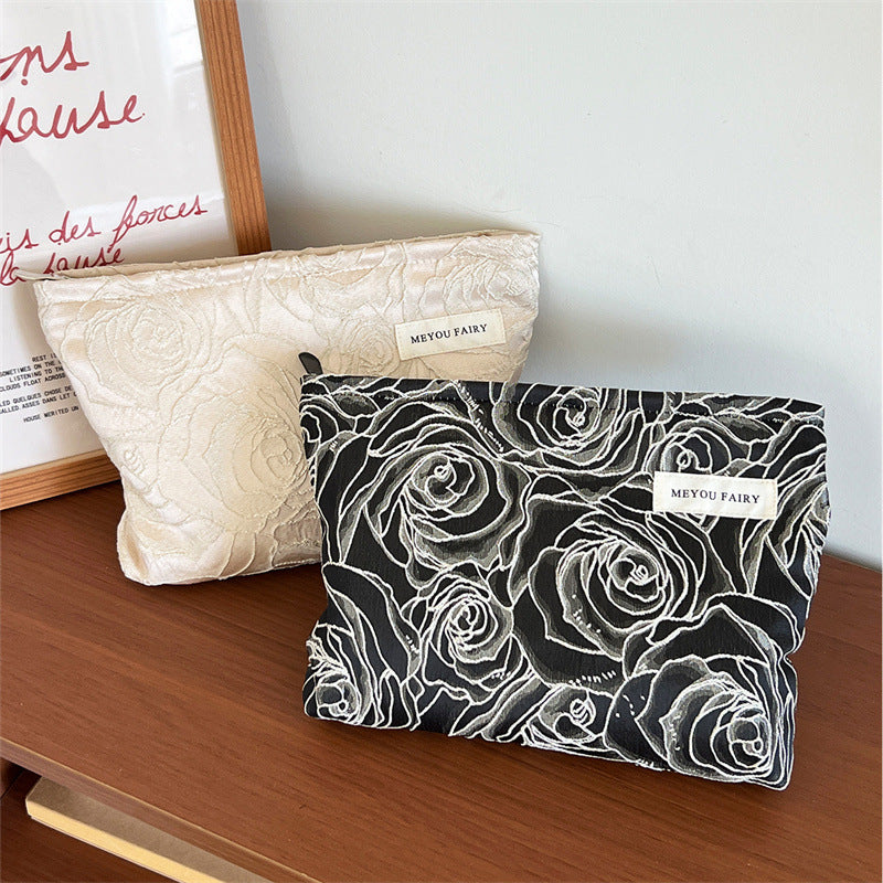 Women's French Classic Style Large Capacity Good-looking Buggy Cosmetic Bags