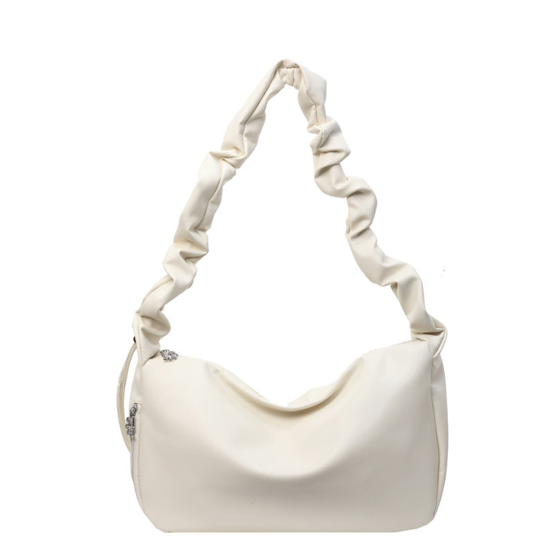 Women's Cloud Design Pleated Pillow Large Capacity Bags