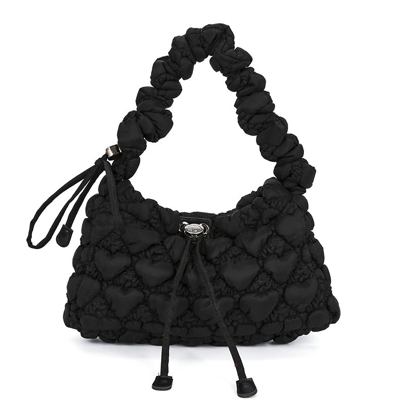 Women's Minority Fashion Underarm Pleated Cloud Personalized Bags