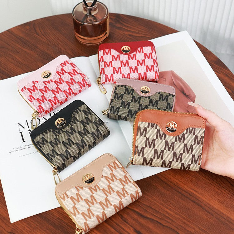 Casual Women's Short Zipper Simple Fashion Purses