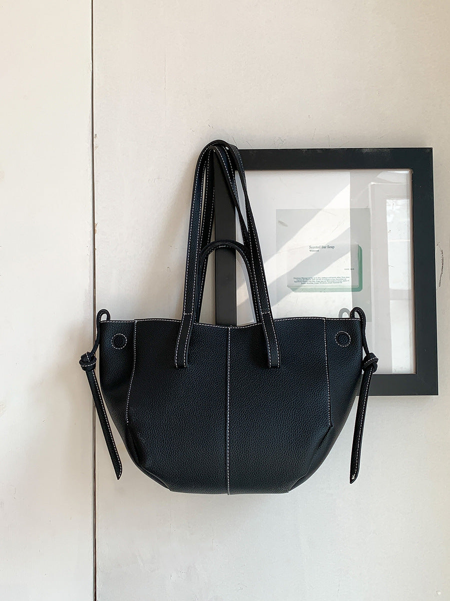 Women's Soft Leather Wings Style High-grade Large Handbags