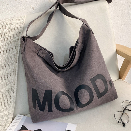 Female Cloth College Class Style Artistic Simple Shoulder Bags