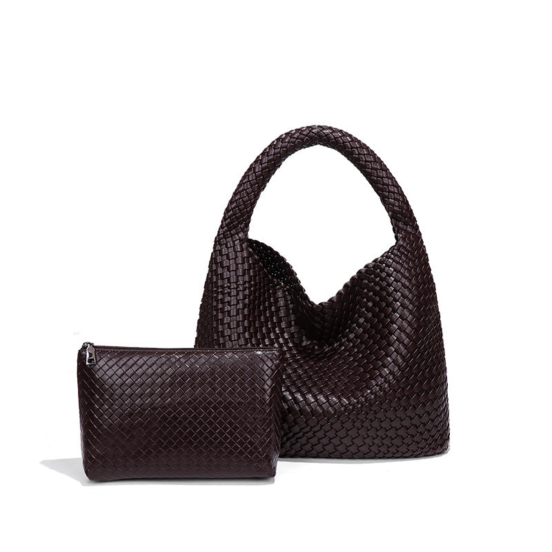 Women's Hand-woven Fashion Portable Korean Style Large Capacity Women's Shoulder Bag